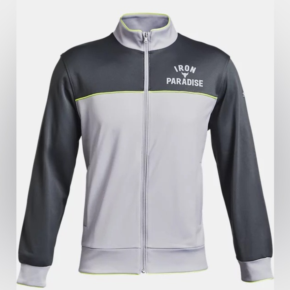 New with tags! Men’s Under Armour Project Rock Knit Track Jacket - Men’s Medium